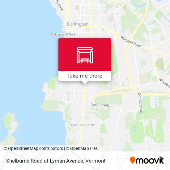 Mapa de Shelburne Road at Lyman Avenue
