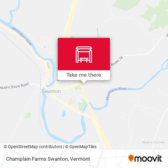 Mapa de Champlain Farms Swanton