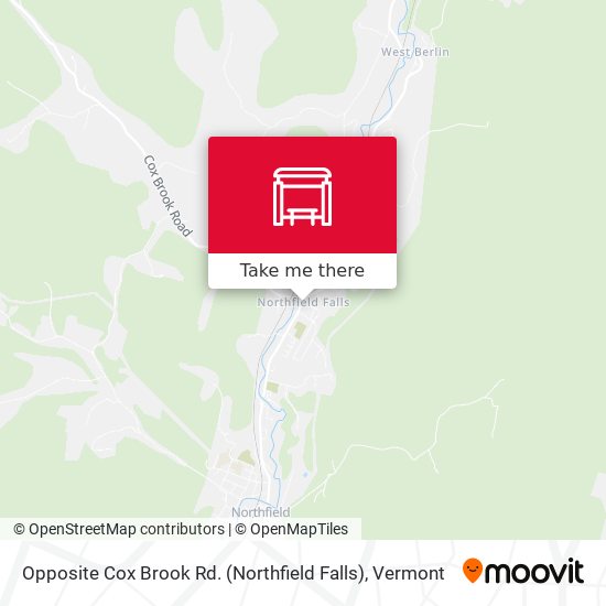 Opposite Cox Brook Rd. (Northfield Falls) map