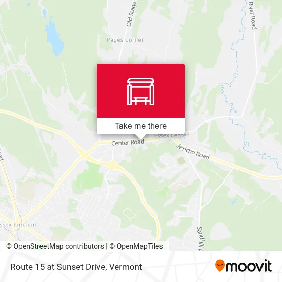 Route 15 at Sunset Drive map