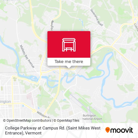 Mapa de College Parkway at Campus Rd. (Saint Mikes West Entrance)