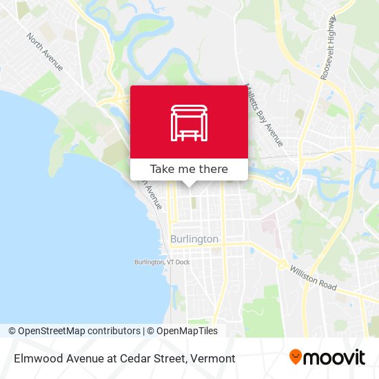 Mapa de Elmwood Avenue at Cedar Street