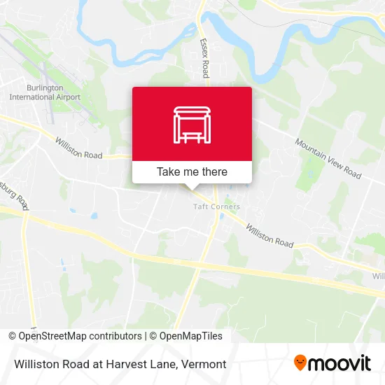 Williston Road at Harvest Lane map
