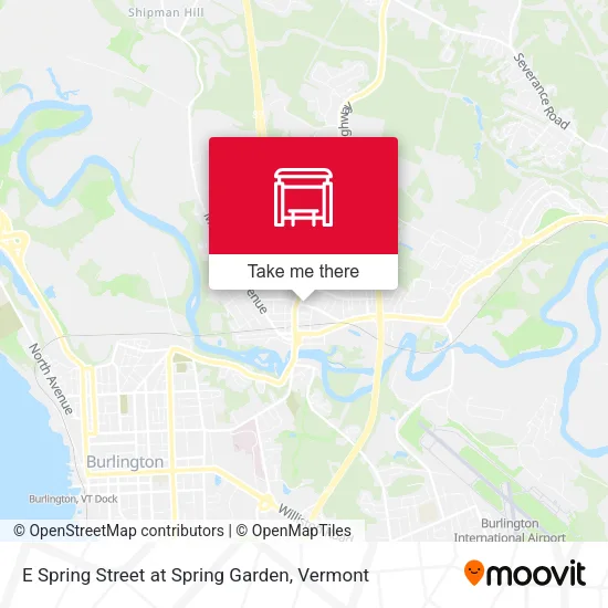 Mapa de E Spring Street at Spring Garden