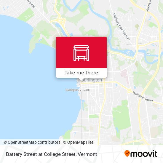 Battery Street at College Street map
