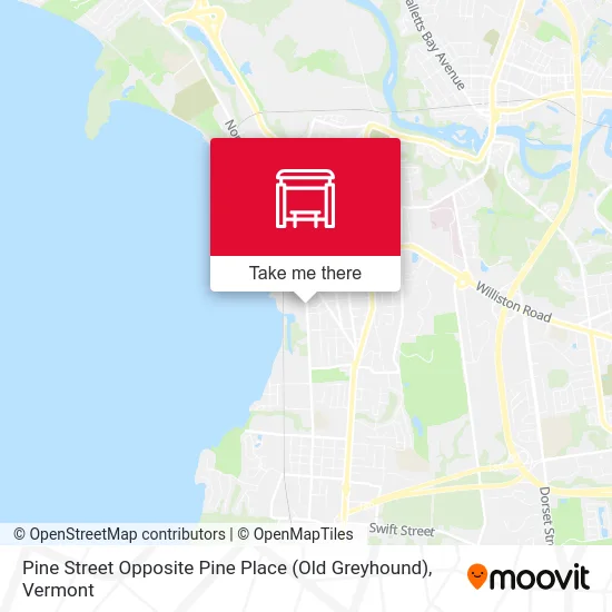 Pine Street Opposite Pine Place (Old Greyhound) map