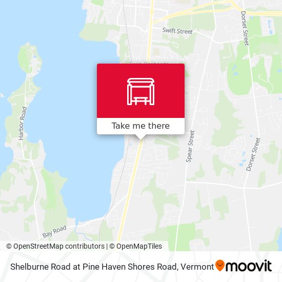 Shelburne Road at Pine Haven Shores Road map