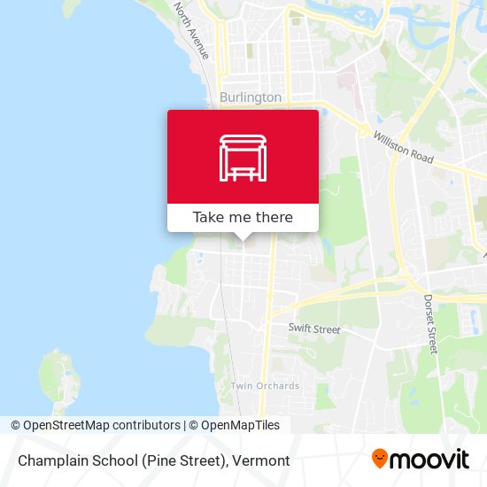 Champlain School (Pine Street) map