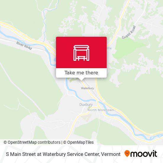 S Main Street at Waterbury Service Center map