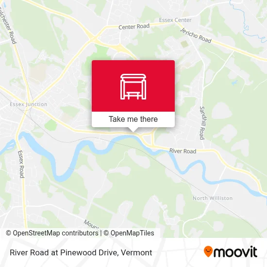River Road at Pinewood Drive map