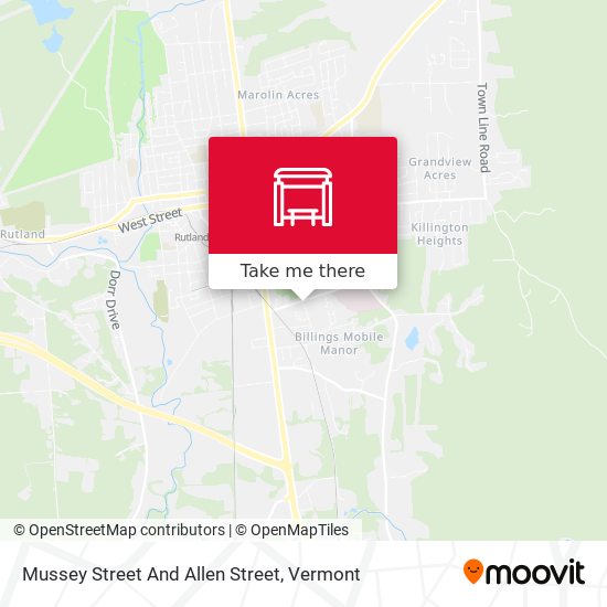 Mussey Street And Allen Street map