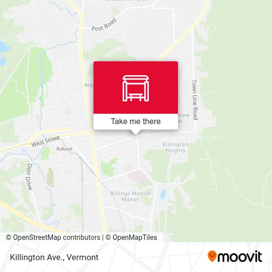 Killington Ave. map