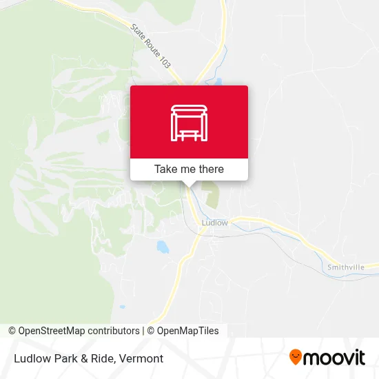 Ludlow Park & Ride map