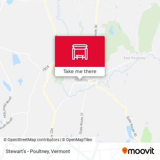 Stewart's - Poultney map