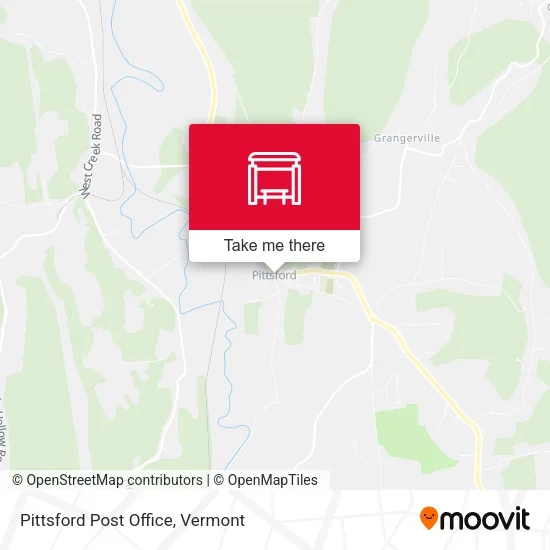 Pittsford Post Office map