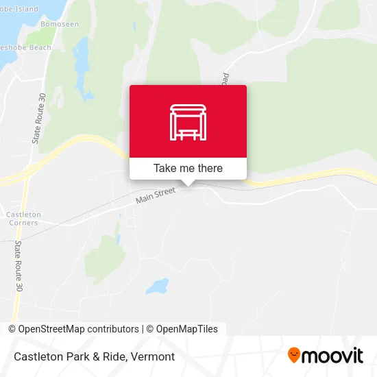 Castleton Park & Ride map