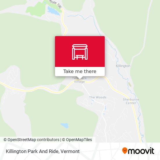 Killington Park And Ride map