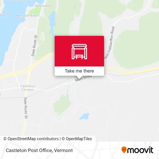Castleton Post Office map
