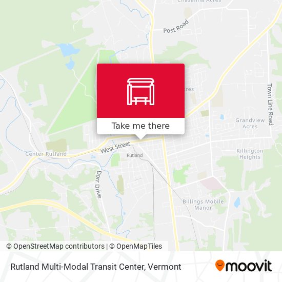 Mapa de Rutland Multi-Modal Transit Center