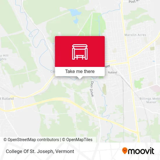 College Of St. Joseph map