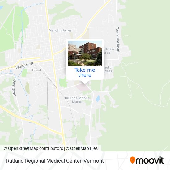 Mapa de Rutland Regional Medical Center