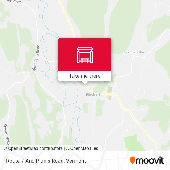 Route 7 And Plains Road map