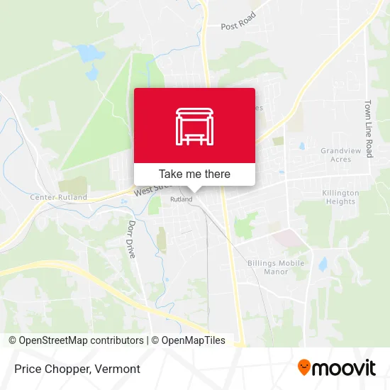 Price Chopper map
