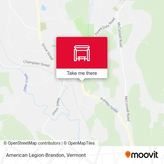 American Legion-Brandon map