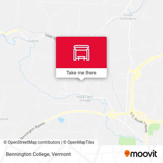 Mapa de Bennington College