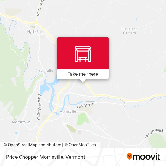 Price Chopper Morrisville map
