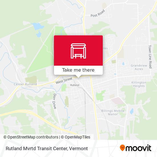 Mapa de Rutland Mvrtd Transit Center