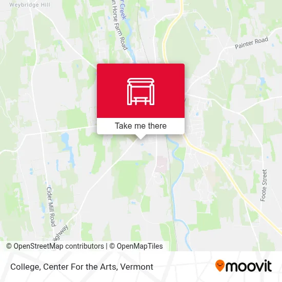 College, Center For the Arts map