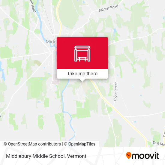 Middlebury Middle School map