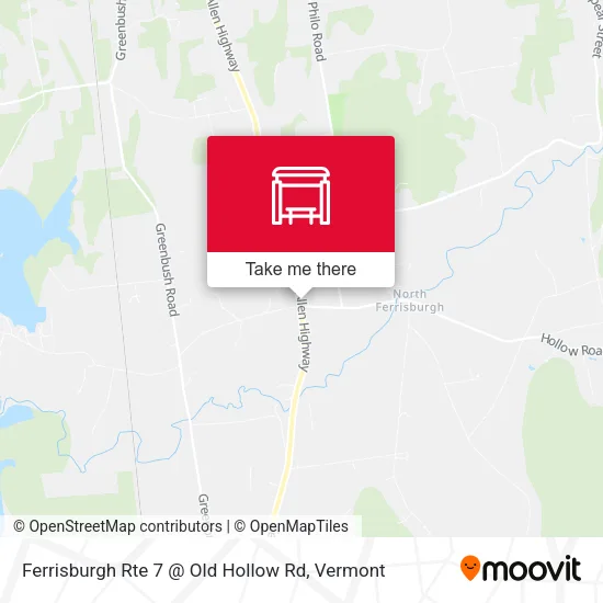 Mapa de Ferrisburgh Rte 7 @ Old Hollow Rd