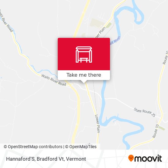 Mapa de Hannaford'S, Bradford Vt