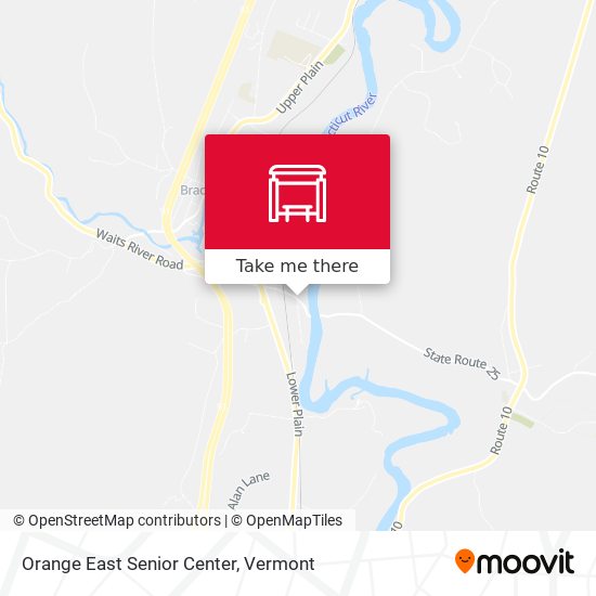 Orange East Senior Center map