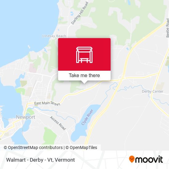 Mapa de Walmart, Derby, Vt