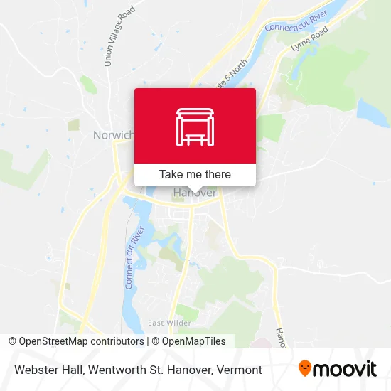 Webster Hall, Wentworth St. Hanover map