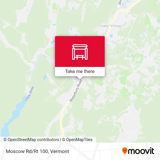 Moscow Rd/Rt 100 map