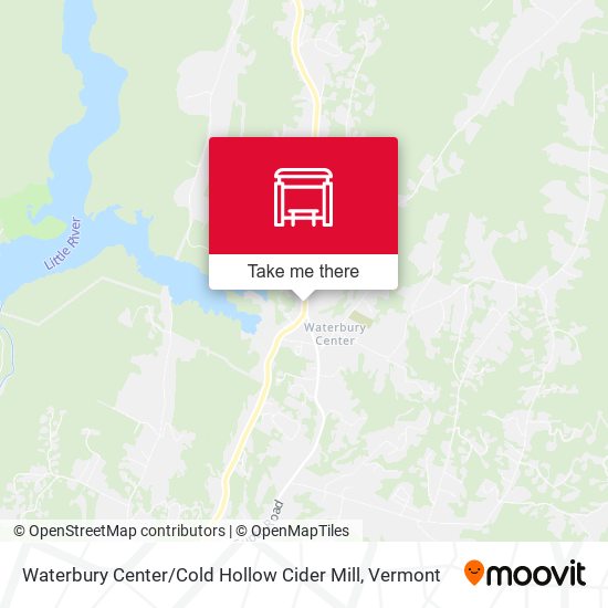 Waterbury Center/Emery's Store map