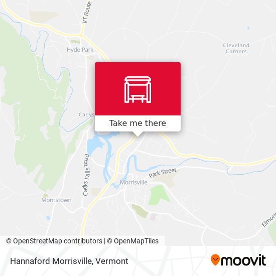 Hannaford Morrisville map