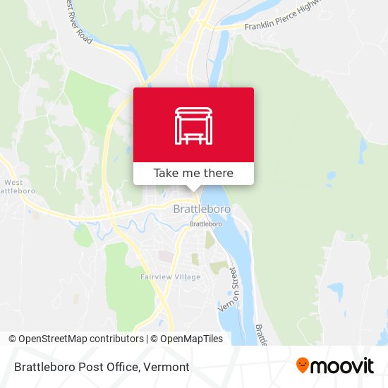 Mapa de Brattleboro Post Office