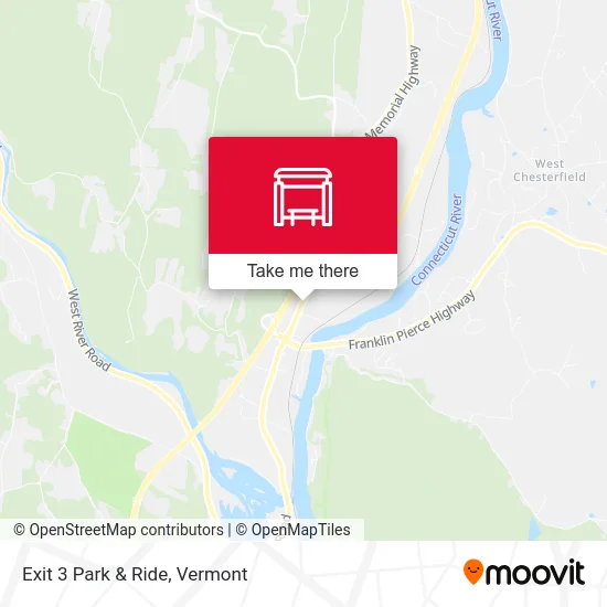 Exit 3 Park & Ride map