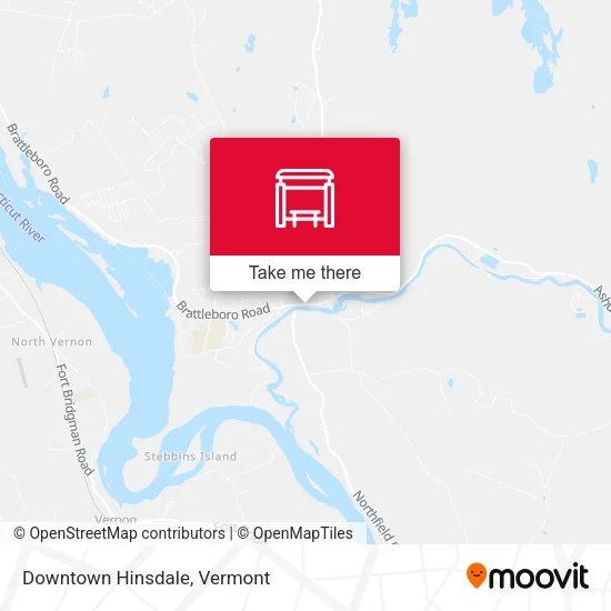 Downtown Hinsdale map