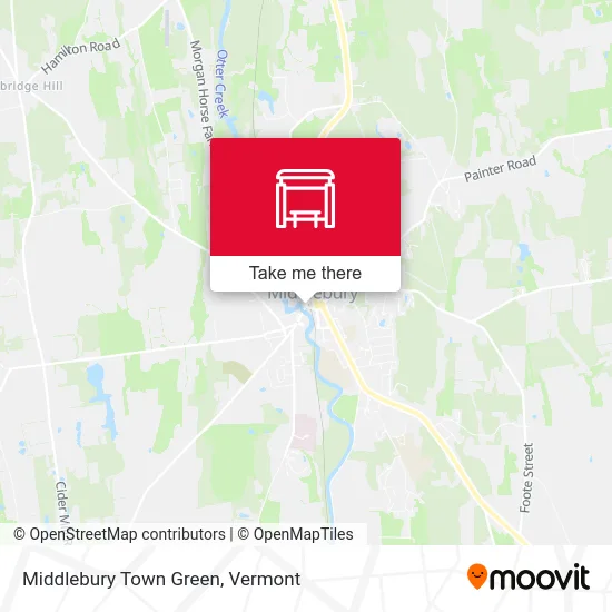 Middlebury Town Green map