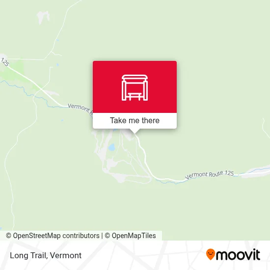Long Trail map
