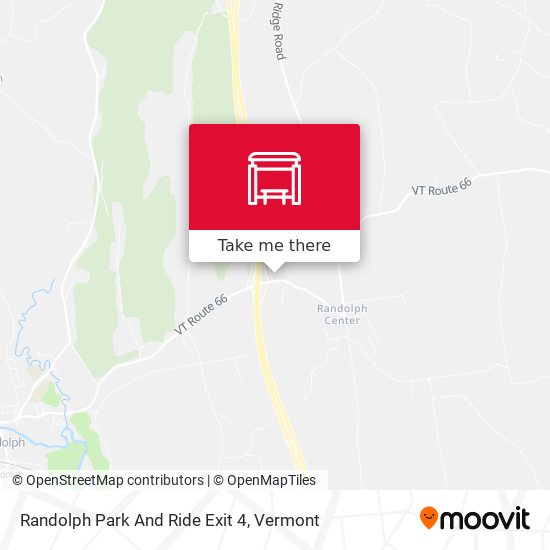 Mapa de Randolph Park And Ride Exit 4