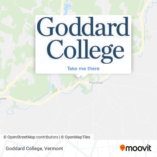 Mapa de Goddard College