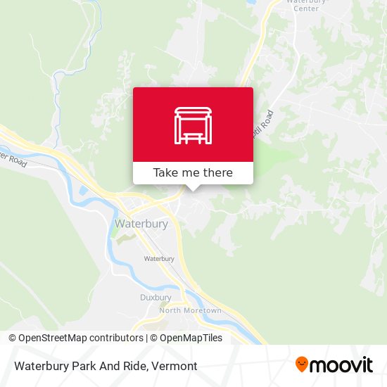 Waterbury Park And Ride map