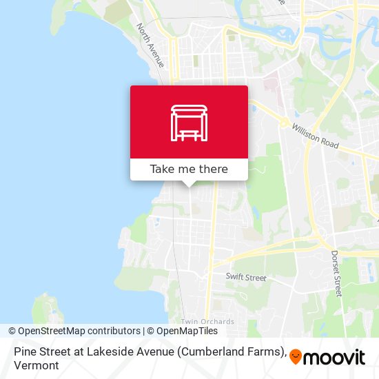 Mapa de Pine Street at Lakeside Avenue (Cumberland Farms)